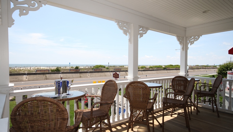 porch at 931 beach guest house cape may, new jersey